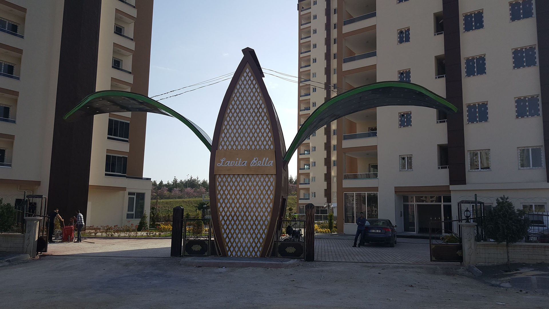 MANKULİ SİTE GİRİŞ TABELASI