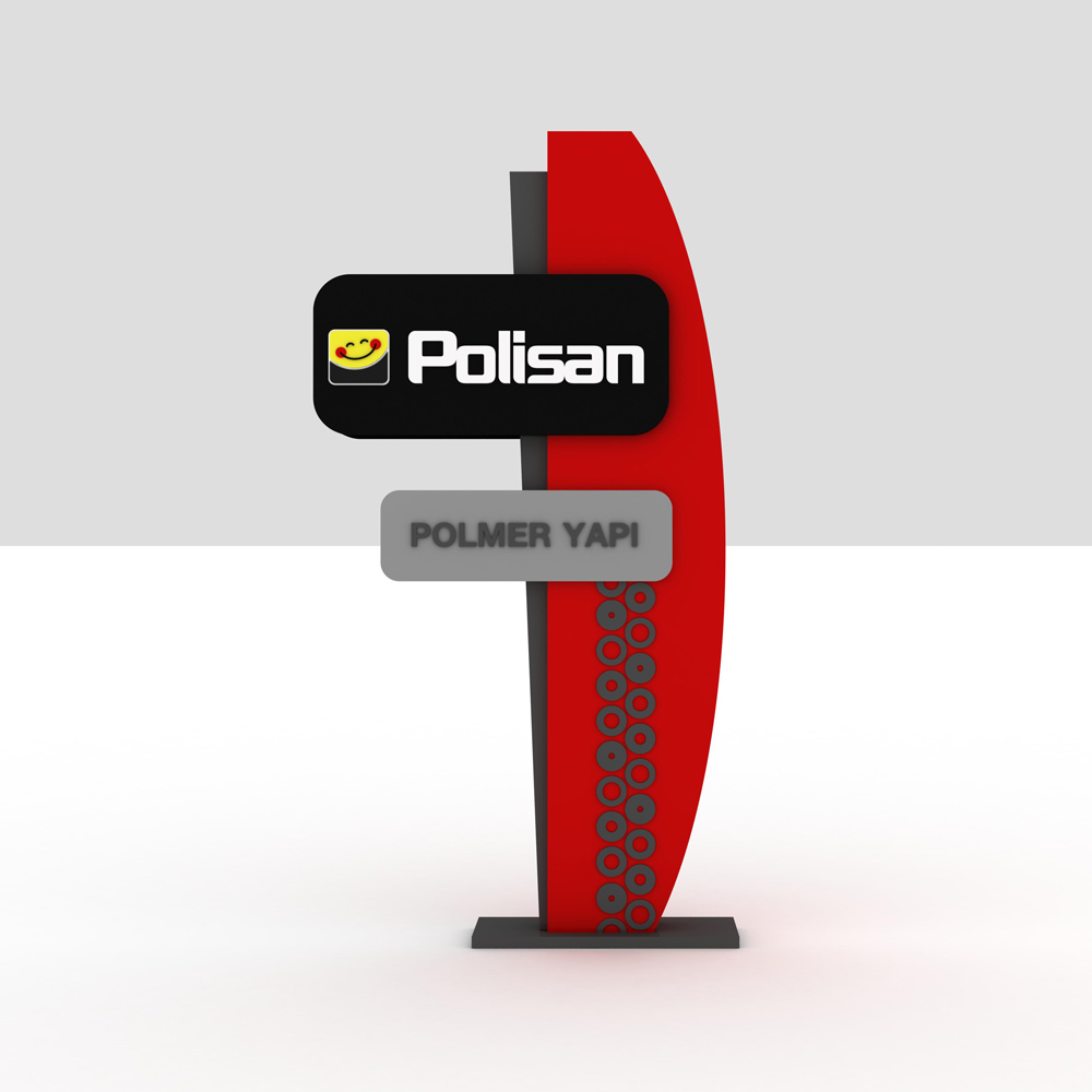 POLİSAN 3D PİLON TOTEM TABELA