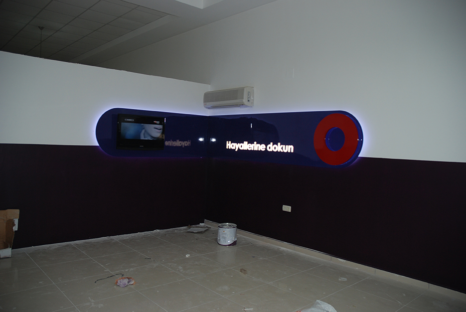 DİGİTÜRK İÇ MEKAN IŞIKLI KUTU HARF TABELA