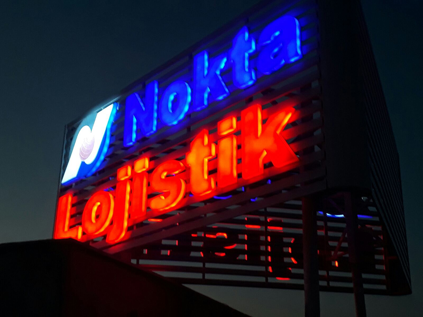 NOKTA LOJİSTİK 3GEN ÇATI KUTU HARF TABELA